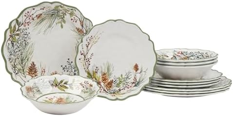 Certified International Winter Forest 12 Pc Dinnerware Set, Service for 4 by CERTIFIEDINTERNATIONAL