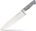 DURA LIVING 8 Inch Professional Chef Knife – High Carbon Stainless Steel, Razor-Sharp, Versatile Cooking & Cutting Kitchen Knife, Ergonomic Handle, Sleek Gray Design