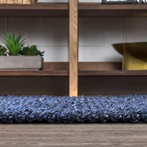 JONATHAN Y Pata Hand Woven Chunky Jute Navy Runner Rug, 2x8, Bohemian, Rustic, Cottage, Easy-Cleaning for Living Room, Bedroom, Kitchen, Non-Shedding (NRF102D-2) - Image 6