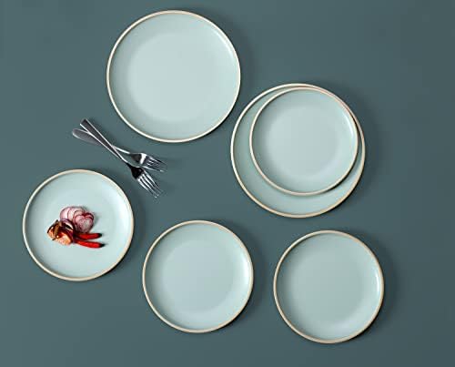 Melamine Dinnerware Sets, Plates and Bowls Sets 12 Pcs, Melamine Plates, Dish Set for 4, Unbreakable Dinnerware Set for Party, BPA Free, Suitable Indoors and Outdoors (Mint Green) - Image 5