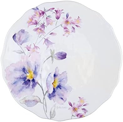 UPware 12 Piece Lavender Melamine Dinnerware Sets, Outdoor Dishes Set, Plates and Bowls Sets, Service for 4, Purple - Image 4
