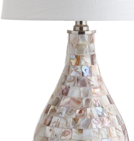 JONATHAN Y Mona Coastal Mini LED Table Lamp 20.5" Bedside, Seashell - Image 6