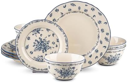 Ceramic Dinnerware Set, Series Western Ⅰ(Vintage Cobalt Blue) by FANGJING