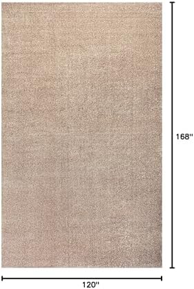 JONATHAN Y Haze Solid Low-Pile Beige Indoor Area Rug 10x14, Coastal,Bohemian,Minimalist,Classic, Easy-Cleaning for Living Room,Bedroom,Kitchen,Pet Friendly,Non-Shedding (SEU100G-14) - Image 2