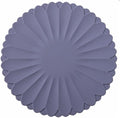 Heat-Resistant Silicone Trivet Mats, Non-Slip Hot Plate Holder for Kitchen Countertops & Dining Table, Reusable Pot Holder Pad with Secure Grip, Dishwasher Safe (Grey, Diameter: 30cm/11.81")