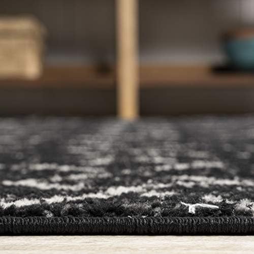 JONATHAN Y Boho Vintage Diamond Black/Ivory Round Area Rug 9 ft, Moroccan Hype for Living Room, Bedroom, Kitchen, Office, Easy-Cleaning, High Traffic, Pet-Friendly, Non-Shedding (MOH101D-9R) - Image 5