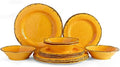 LEHAHA Rustic Melamine Dinnerware Sets for 4, Harvest Plates and Bowls Set by LEHAHA