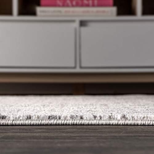 JONATHAN Y Boho Vintage Diamond Cream/Gray Square Area Rug 3X3 ft, Moroccan Hype for Living Room, Bedroom, Kitchen, Office, Easy-Cleaning, High Traffic, Pet-Friendly, Non-Shedding (MOH101B-3SQ) - Image 6
