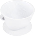 Segarty Camping Pour Over Coffee Maker, White Collapsible Silicone Coffee Dripper Single Cup with Storage Bag, Cone Filter Drip Holder, Slow Brewer for Travel, Backpacking