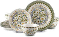 Ceramic Dinnerware Set, Series Western Ⅰ(Green Jasmine) by FANGJING