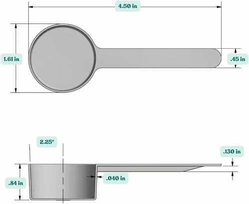 1.5 Tablespoon (23 mL) Long Handle Scoop for Measuring Coffee, Pet Food, Grains, Protein, Spices and Other Dry Goods (Pack of 5)