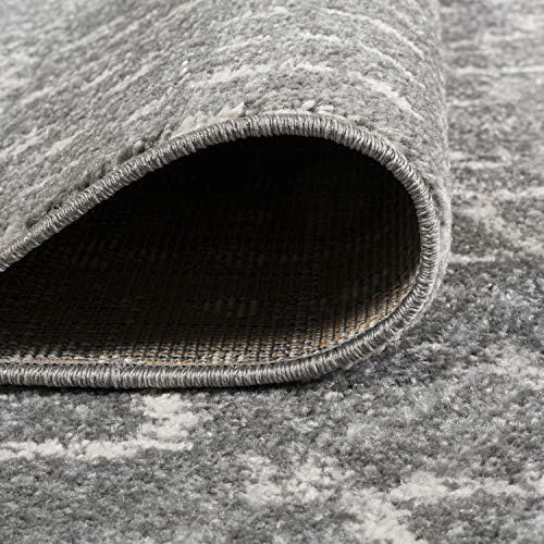 JONATHAN Y Boho Vintage Diamond Gray/Ivory Round Area Rug 9 ft, Moroccan Hype for Living Room, Bedroom, Kitchen, Office, Easy-Cleaning, High Traffic, Pet-Friendly, Non-Shedding (MOH101C-9R) - Image 4