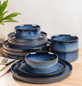 TheTerra Ceramic Dinnerware Set for 4, 12-Piece Plates and Bowls Set by TheTerra