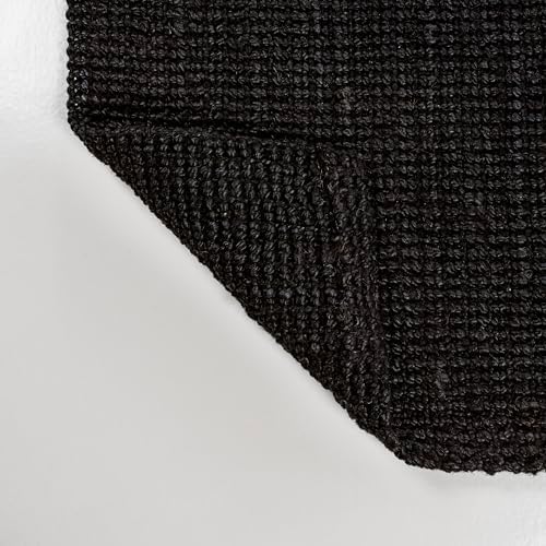 JONATHAN Y Pata Hand Woven Chunky Jute Black Indoor Area Rug, 5x8, Bohemian, Rustic, Cottage, Easy-Cleaning for Living Room, Bedroom, Kitchen, Non-Shedding (NRF102E-5) - Image 6