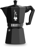 Bialetti Mocha Exclusive Black 6 Cup Open Fire (Coffee Maker, Espresso Maker, Makinetta)