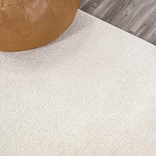 JONATHAN Y Haze Solid Low-Pile Cream Runner Rug 2x10, Coastal,Bohemian,Minimalist,Classic, Easy-Cleaning for Living Room,Bedroom,Kitchen,Pet Friendly,Non-Shedding (SEU100T-210) - Image 3