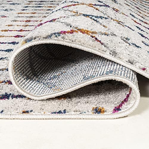JONATHAN Y Boho Vintage Diamond Cream/Multi Indoor Area Rug 3X5 ft, Moroccan Hype for Living Room, Bedroom, Kitchen, Office, Easy-Cleaning, High Traffic, Pet-Friendly, Non-Shedding (MOH101H-3) - Image 5