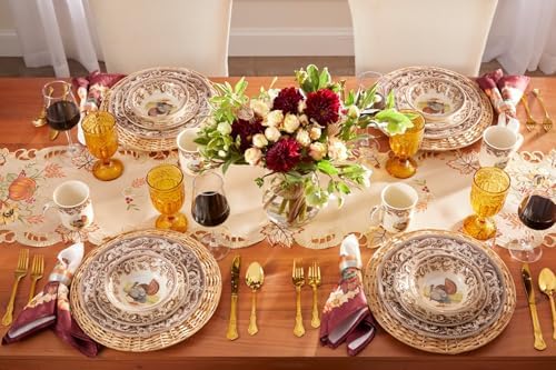 BrylaneHome 16-Piece Haydon Turkey Dinnerware - Image 3