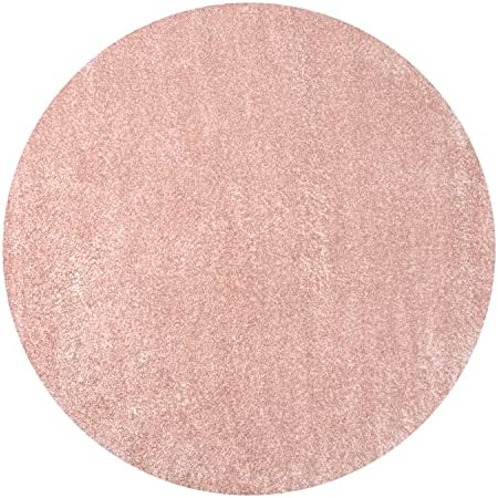 JONATHAN Y Haze Solid Low-Pile Pink 5' Round Indoor Area Rug, Coastal,Bohemian,Minimalist,Classic, Easy-Cleaning for Living Room,Bedroom,Kitchen,Pet Friendly,Non-Shedding (SEU100P-5R) - Image 2