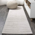 JONATHAN Y Haze Solid Low-Pile Ivory Runner Rug 2x10, Coastal,Bohemian,Minimalist,Classic, Easy-Cleaning for Living Room,Bedroom,Kitchen,Pet Friendly,Non-Shedding (SEU100D-210) by JONATHANY