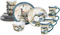 Harvest Gatherings 16-Piece Ceramic Dinnerware Set, Service for 4 – Multicolor Fall Plates, Bowls & Mugs with Pumpkin & Pheasant Design – Autumn Tableware for Thanksgiving, Cabin & Holiday Hosting by CERTIFIEDINTERNATIONAL