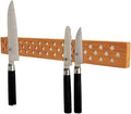 Magnetic Wooden Knife Bar Holder Strip, Cherry or Walnut, 12, 16, 20, or 24 Inch (12 Inch, Cherry)