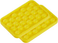 Round Ice Cube Tray 2 Pack BPA Free Silicone Flexible Easy Release 1.1 Inch x 50PCS Small Ice Ball Maker Mold for Whiskey, Cocktail, Chilling (Yellow)