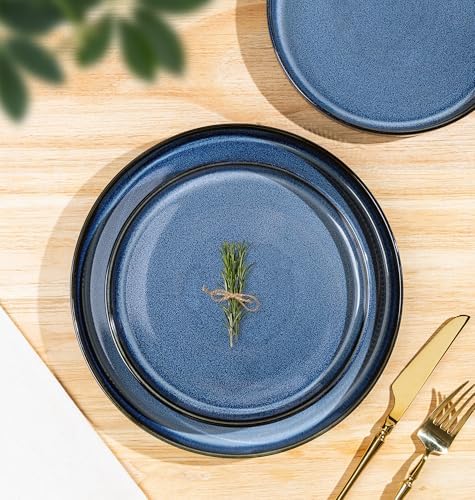TheTerra Ceramic Dinnerware Set for 6, 18-Piece Plates and Bowls Set - Image 2