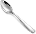 KEAWELL Premium 4-Piece Louis Spoon Set, 18/10 Stainless Steel, Squared Edge, Smooth Finish, Dishwasher Safe (6.4" Teaspoon)
