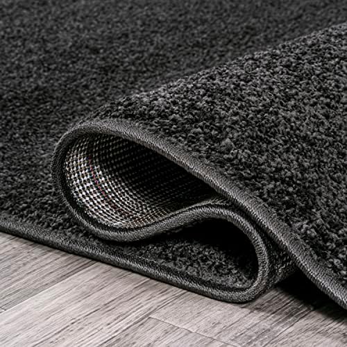 JONATHAN Y Haze Solid Low-Pile Black Indoor Area Rug 8x10, Coastal,Bohemian,Minimalist,Classic, Easy-Cleaning for Living Room,Bedroom,Kitchen,Pet Friendly,Non-Shedding (SEU100I-8) - Image 6