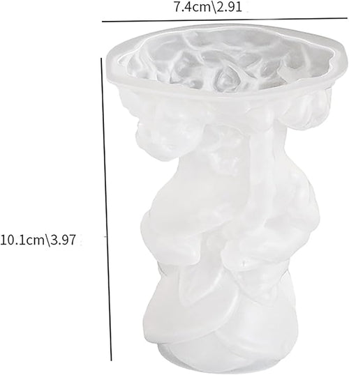 4 Inch Skull Rose Candle Resin Mold - Resin Casting Silicone Molds for Home Decor & Candle Making Wave Spiral Mold