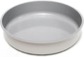 9.5 Inch Round Cake Pan,Cast Aluminum Bakeware Ceramic Nonstick for Cake Baking,Oven and Dishwasher Safe(Beige)