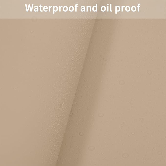 Dresser Cover Top - Can Be Used On Both Sides Waterproof and Easy to Clean Good Flatness Used for Dresser Table(Light Brown+Gray 10x36)