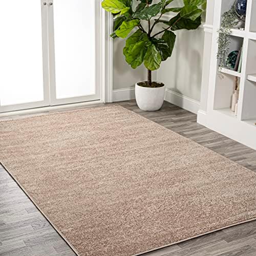JONATHAN Y Haze Solid Low-Pile Beige Indoor Area Rug 10x14, Coastal,Bohemian,Minimalist,Classic, Easy-Cleaning for Living Room,Bedroom,Kitchen,Pet Friendly,Non-Shedding (SEU100G-14) - Image 4