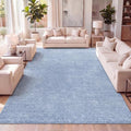 JONATHAN Y Haze Solid Low-Pile Classic Blue Indoor Area Rug 3x5, Coastal,Bohemian,Minimalist,Classic, Easy-Cleaning for Living Room,Bedroom,Kitchen,Pet Friendly,Non-Shedding (SEU100F-3) by JONATHANY