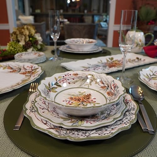 Certified International Winter Forest 12 Pc Dinnerware Set, Service for 4 - Image 6