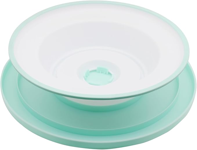 Cake Decorating Turntable 11 Inch Cake Turntable Anti-Slip Rotating Cake Stand for Decorating(1pcs Green)