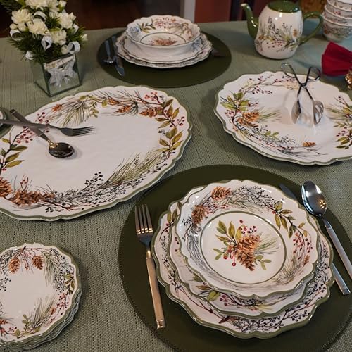 Certified International Winter Forest 12 Pc Dinnerware Set, Service for 4 - Image 7