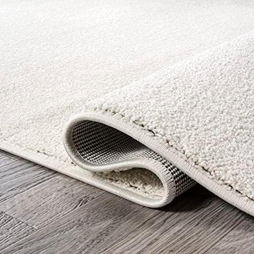 JONATHAN Y Haze Solid Low-Pile Cream Indoor Area Rug 5x8, Coastal,Bohemian,Minimalist,Classic, Easy-Cleaning for Living Room,Bedroom,Kitchen,Pet Friendly,Non-Shedding (SEU100T-5) - Image 4