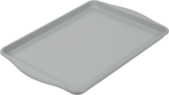 Baking Sheet Pan 18-Inch, Ceramic Non-Stick Carbon Steel Naturally Slick Coating Half-Sized Cookie Sheet Pan for Oven Roasting Meat Bread 18" x 13"
