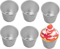 FRIGIIRE 6 Pcs Nonstick Individual Tumblers Popovers Chocolate Molten Pudding Cups Raspberry Mold,3.15 inch Height