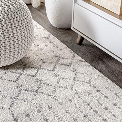 JONATHAN Y Boho Vintage Diamond Cream/Gray Runner Rug 2X8 ft, Moroccan Hype for Living Room, Bedroom, Kitchen, Office, Easy-Cleaning, High Traffic, Pet-Friendly, Non-Shedding (MOH101B-28) - Image 6