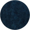JONATHAN Y Haze Solid Low-Pile Navy 5' Round Indoor Area Rug, Coastal,Bohemian,Minimalist,Classic, Easy-Cleaning for Living Room,Bedroom,Kitchen,Pet Friendly,Non-Shedding (SEU100C-5R) by JONATHANY