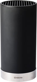 Kyocera KB-U-BK Universal Round Soft Touch Knife Block, 8.8" x 4.3", Black