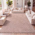 JONATHAN Y Haze Solid Low-Pile Pink Indoor Area Rug 10x14, Coastal,Bohemian,Minimalist,Classic, Easy-Cleaning for Living Room,Bedroom,Kitchen,Pet Friendly,Non-Shedding (SEU100P-14) by JONATHANY