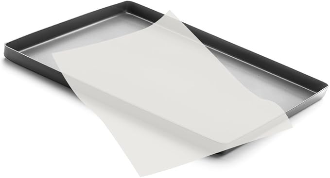 Fasmov 500 Count Parchment Paper Baking Liner Sheets Pan liner, 12×16 Inches Non-Stick Precut Baking Parchment, Suitable for Baking Grilling Air Fryer Steaming Bread Cup Cake Cookie and More