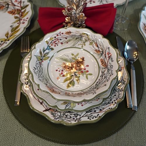 Certified International Winter Forest 12 Pc Dinnerware Set, Service for 4 - Image 5