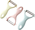 Kitchen peeler, potato peeler, vegetable peeler, carrot peeler, peeler, planer knife 3pcs/ packet Silver/pink/green