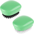 SXhyf Vegetable Brush Scrubber for Food [Black Stiff Bristles Brush + White Soft Bristles Brush] Potato Scrubber, Dishwasher Safe Veggie & Fruit Cleaning Brush for Mushrooms, Carrots, Lemons, Eggs