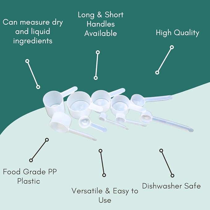 2 Cup (1 Pint | 16 Oz. | 500 mL) Scoop for Measuring Coffee, Pet Food, Grains, Protein, Spices and Other Dry Goods (Pack of 25)
